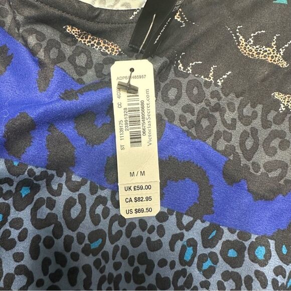 NWT! Victoria’s Secret Dress Open Back Exotic Animal Print Multicolored Size Med - Picture 2 of 11
